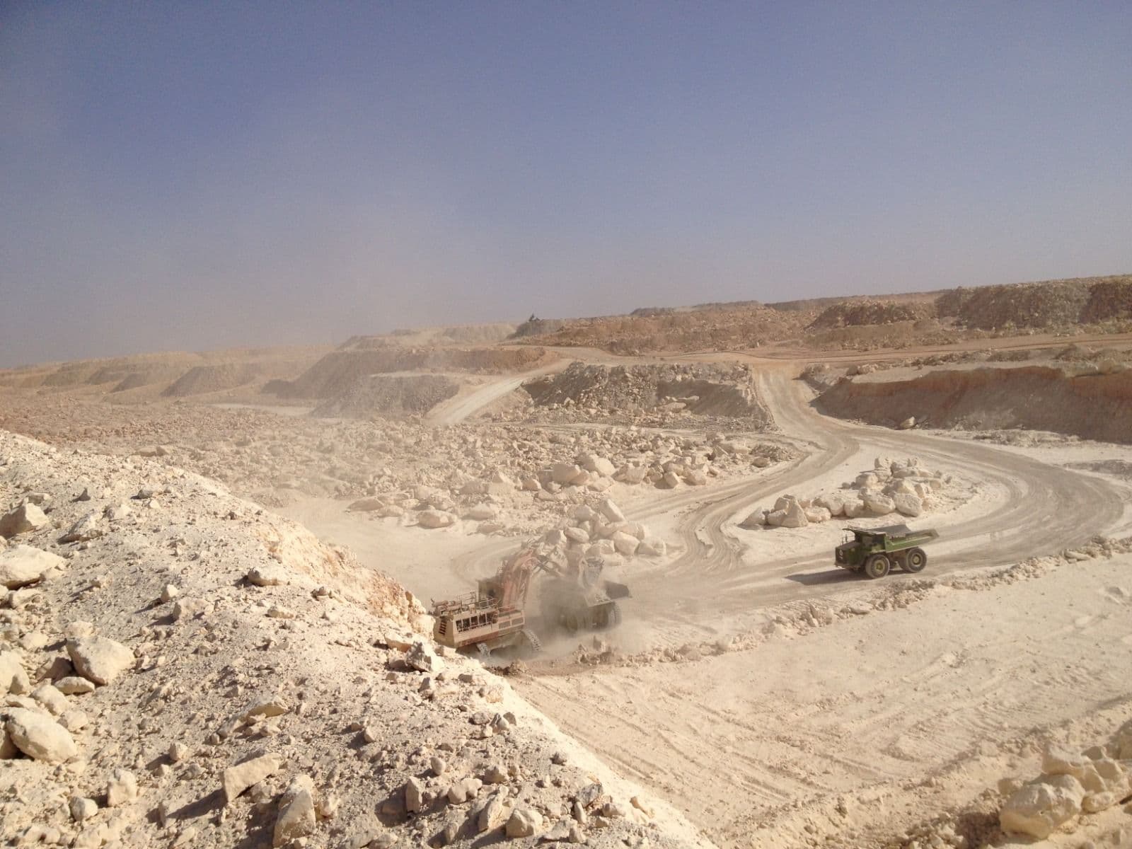 Quarry operations site